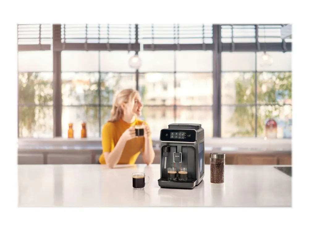 Philips Series 2200 EP2224 - Automatisk kaffemaskine med mælkeskummer - 15 bar - kashmirgrå