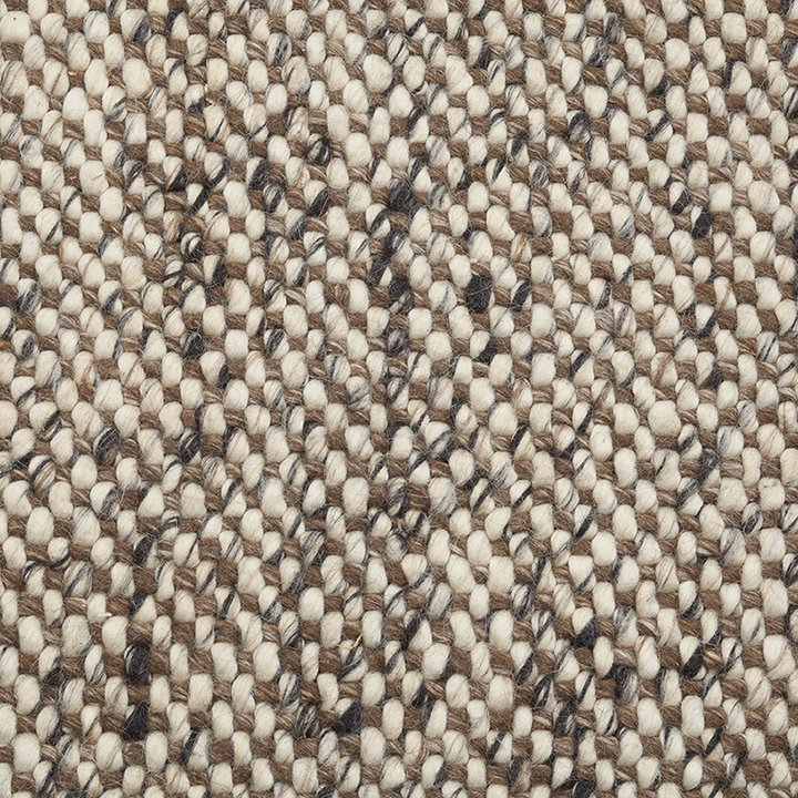 Wollen vloerkleed - Lorraine Bruin/Creme | Warm