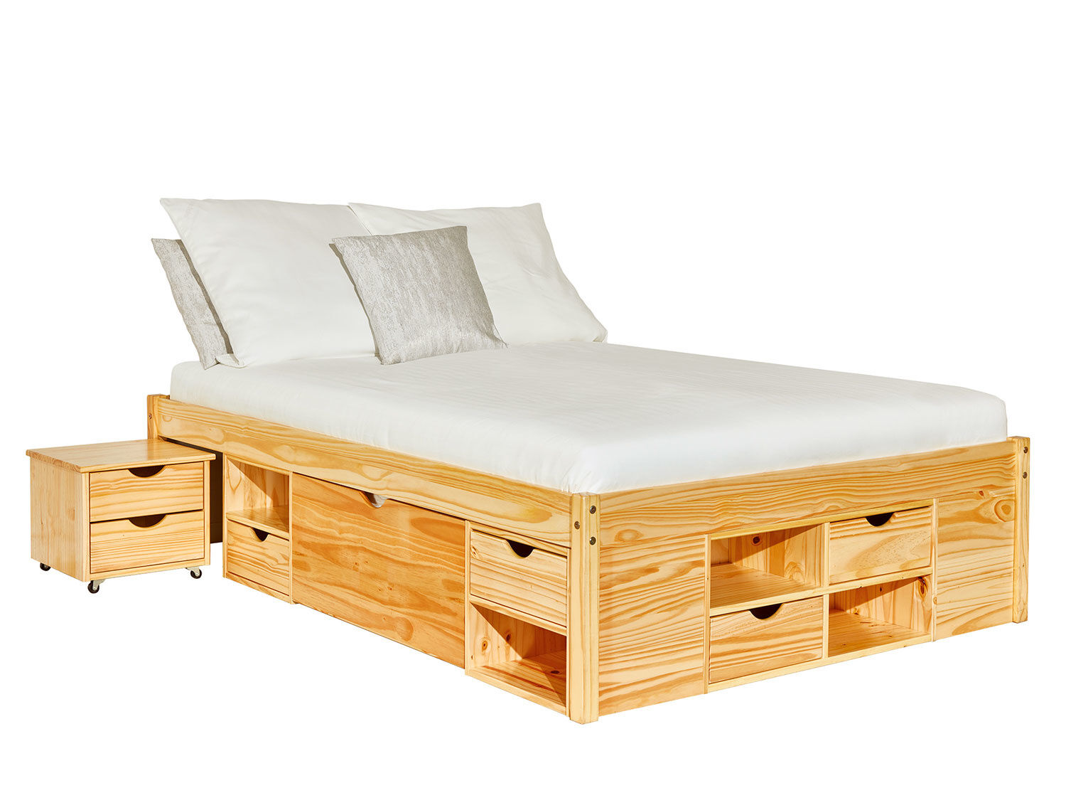 Funktionsbett TOM mit viel Stauraum