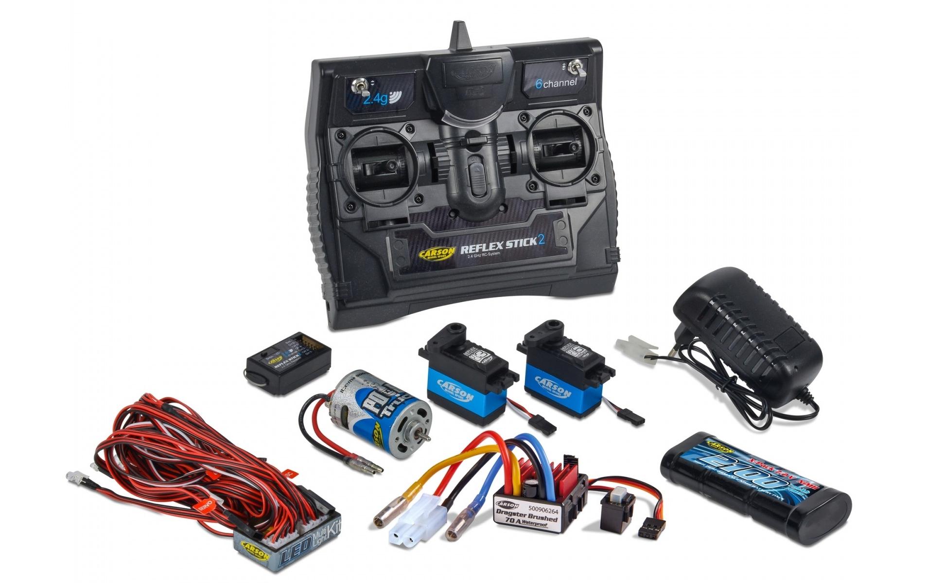 RC Starter Kit Reflex Stick 2 Truck 6-Kanal<br>Umfangreiches Fernsteuerungs-Set für RC Lastwagen