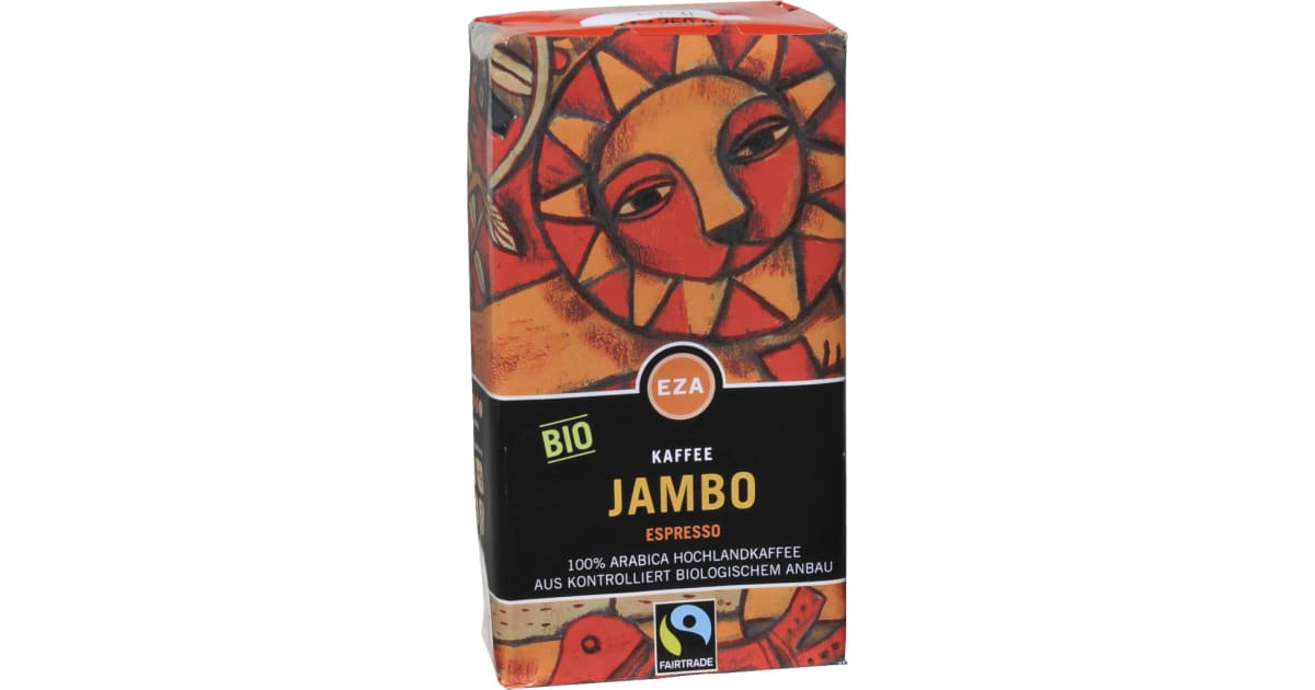 EZA Bio Kaffee Jambo Espresso gemahlen