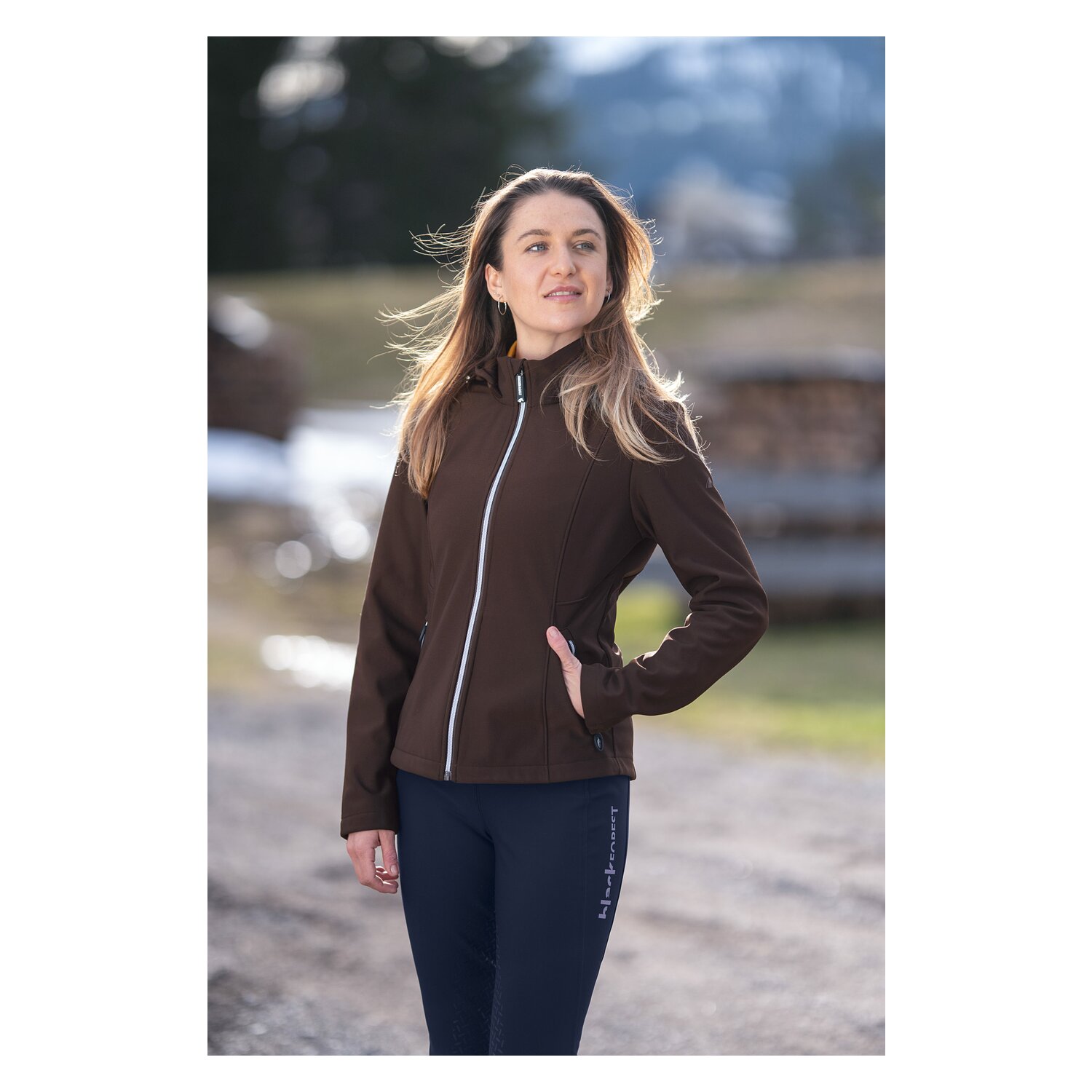 black forest Softshelljacke - chocolate