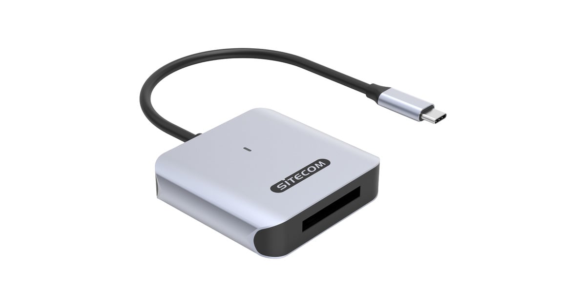SitecomUSB-C kaartlezer Compact Flash Express type B  (Grijs/zwart)