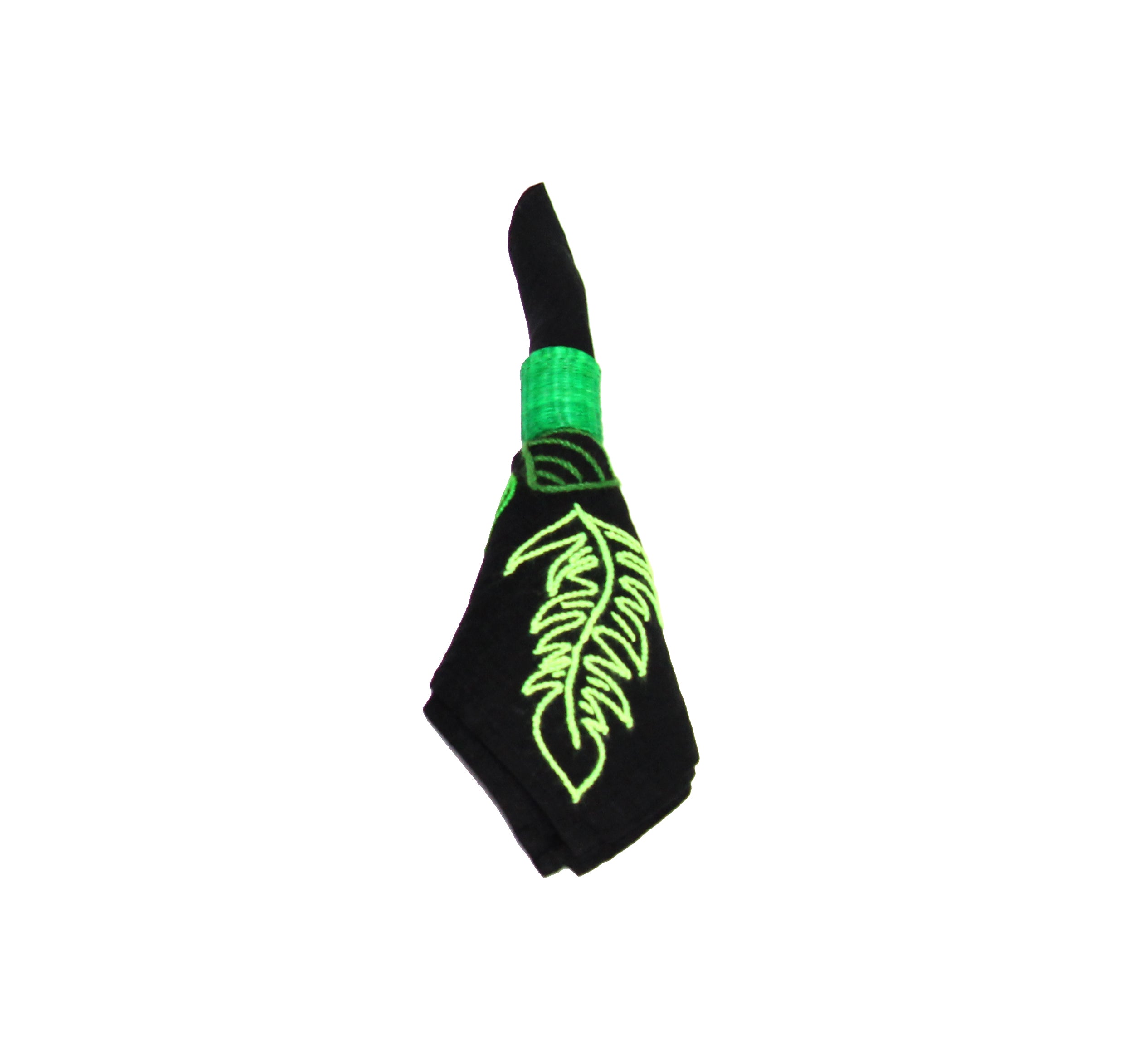 Serviette brodée