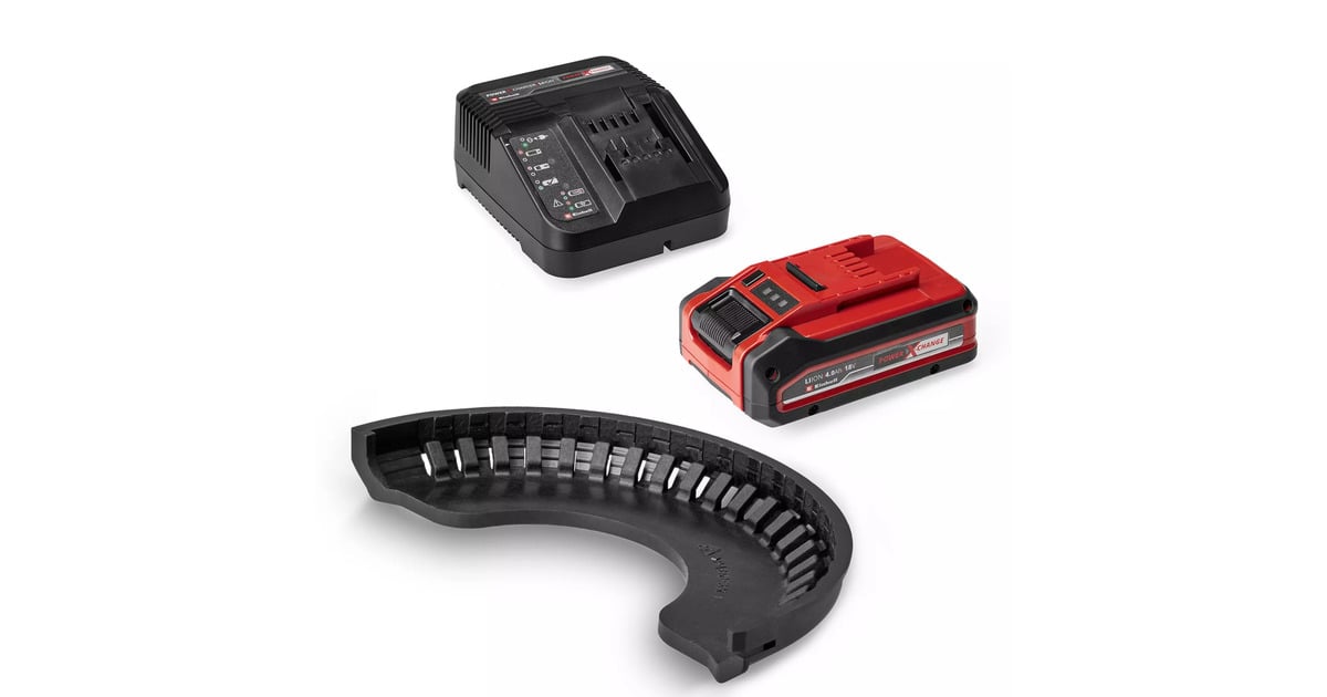 EINHELLAccu Haakse Sliijper TE-AG 18/125-2 Li (1x4,0 Ah) haakse slijper  (Rood/zwart, Incl. 4.0 Ah Power X-Change accu en oplader)