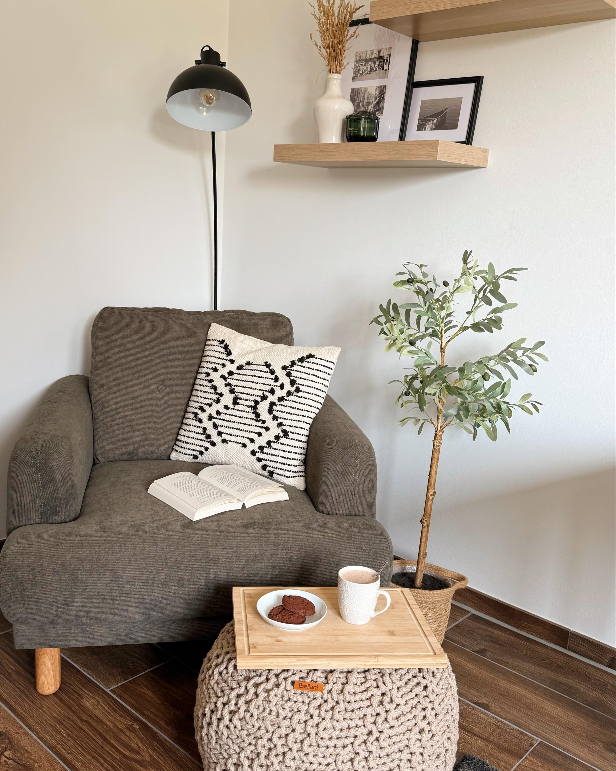 Set van 2 sierkussens MYRTUS Katoen 45 x 45 cm Beige geometrisch patroon