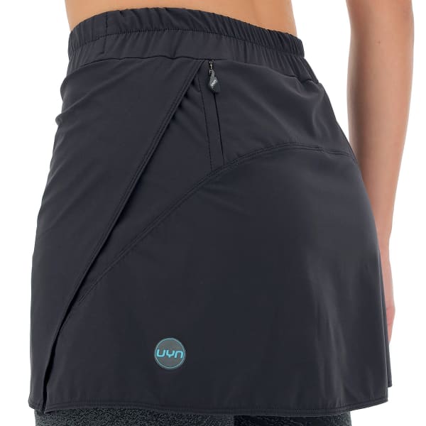 Collant running UYN LADY RUNNING EXCELERATION SKIRT 2IN1 BLACK/CLOUD BLACK CLOUD