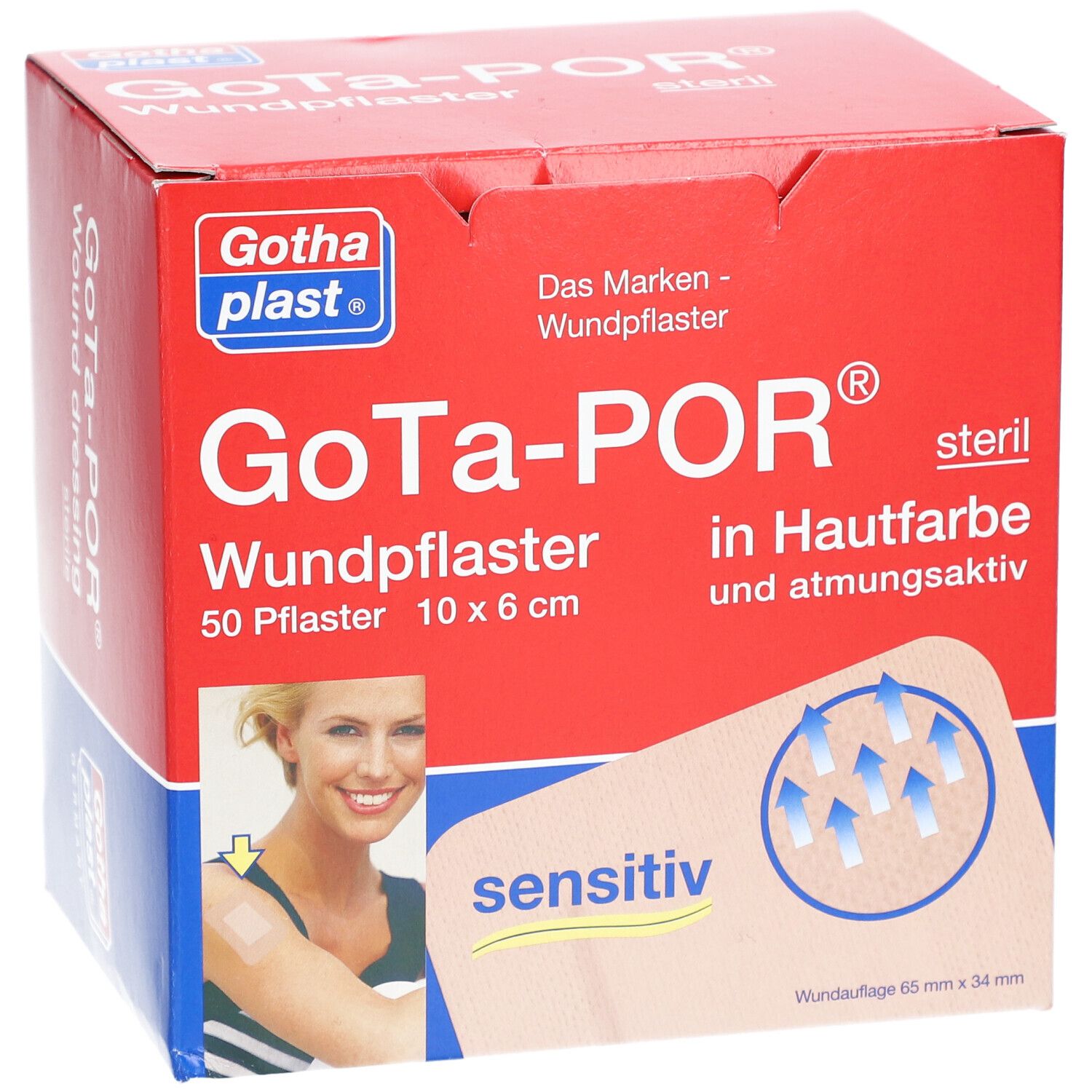 GoTa-POR® Wundpflaster steril 60  x 1000 mm hautfarben