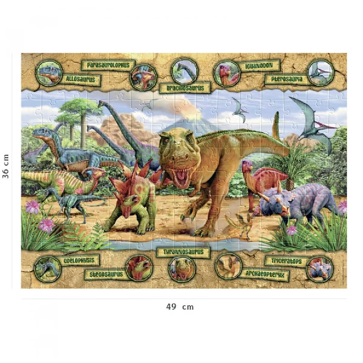 Nathan Puzzle 150 pièces Dinosaures