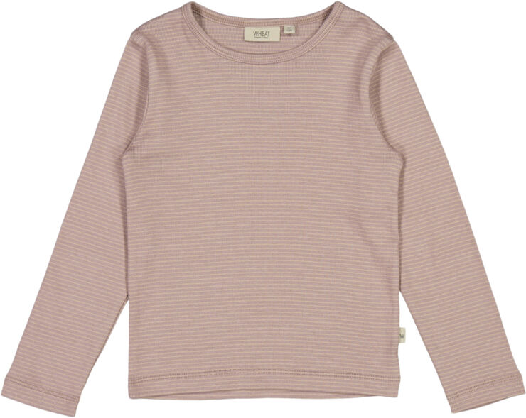Wheat Langærmet T-shirt Nor Lilac stripe