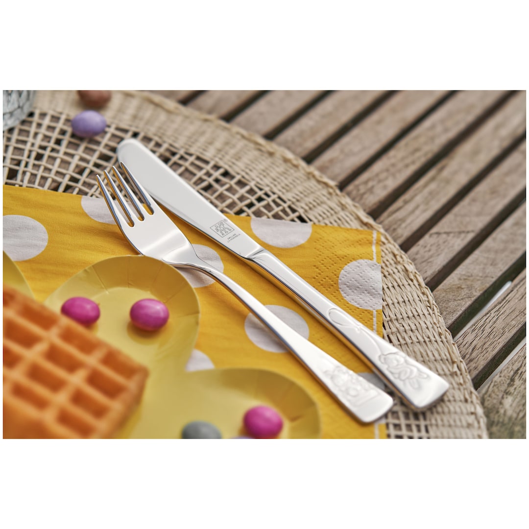 ZWILLING Kinderbesteck-Set TEDDY 4-teilig Edelstahl