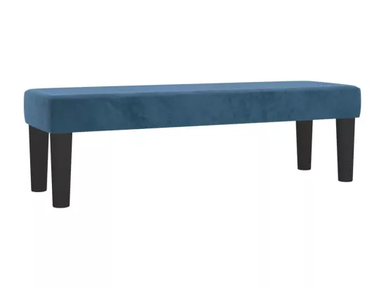 Banc Bleu foncé 100x30x30 cm Velours
