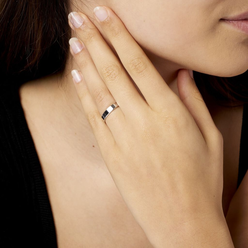 Alliance Inayah Ruban Plat Argent Blanc