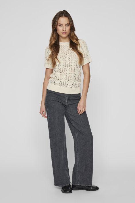Vila beige dames t-shirt