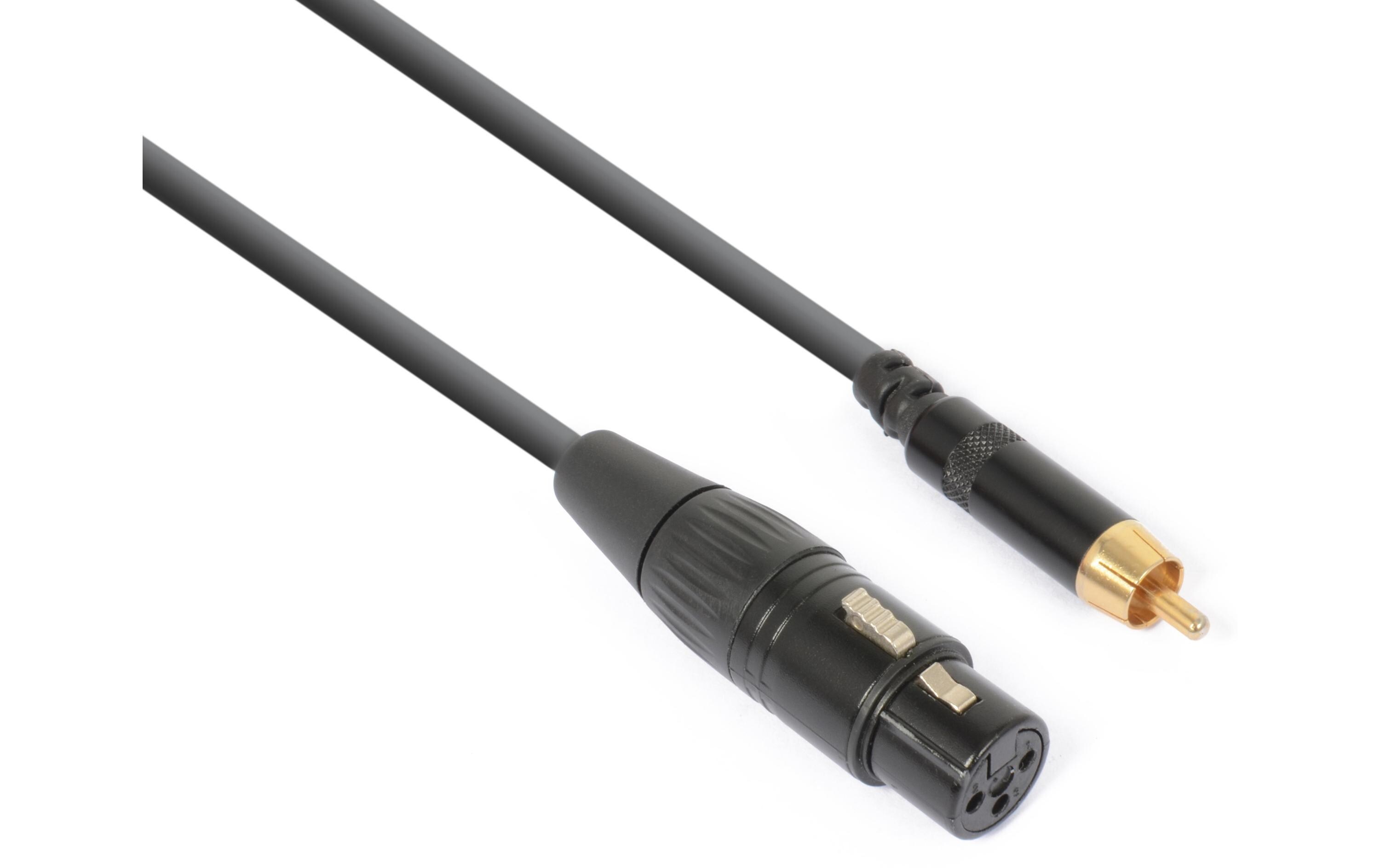 CX136 XLR 3 Pole, female - Cinch 0.15 mAdapterkabel XLRf – Cinchstecker