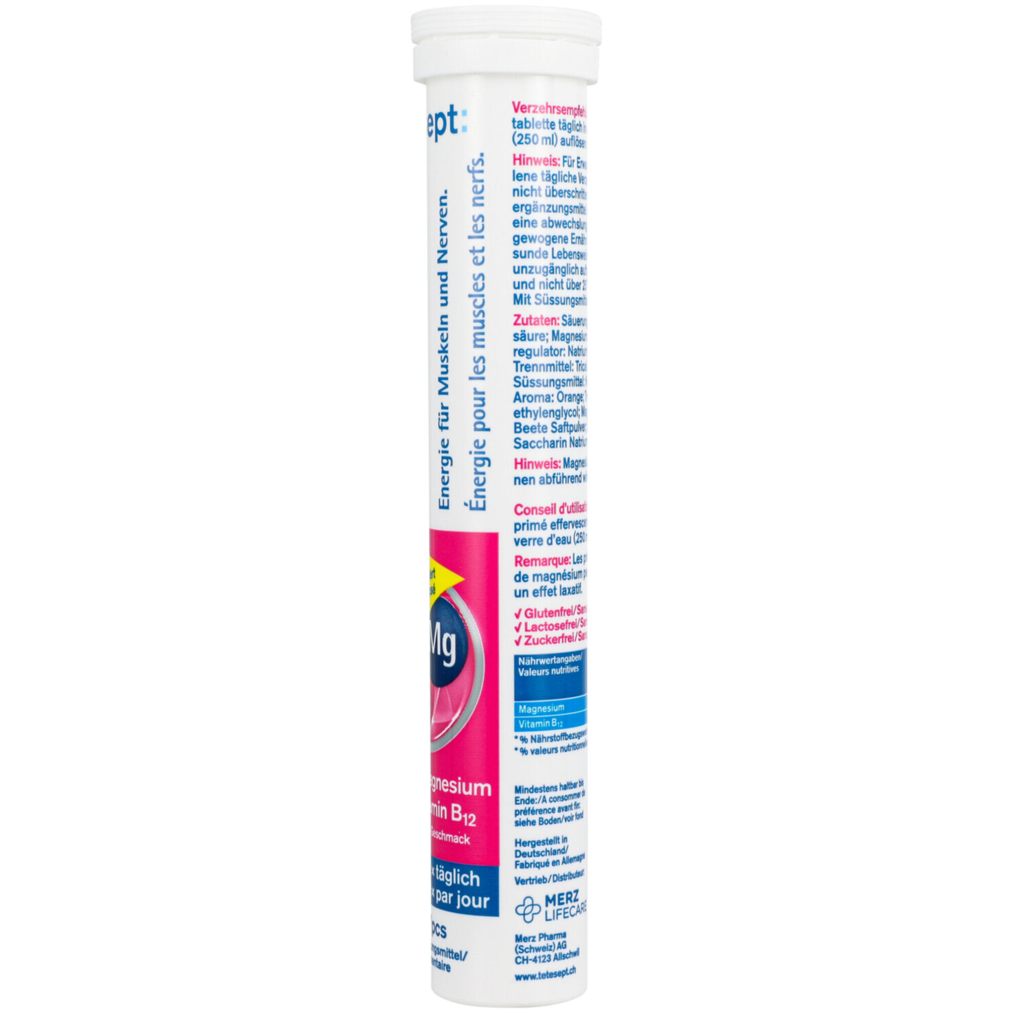 tetesept Magnesium 335+B12 Brause 17 Stück