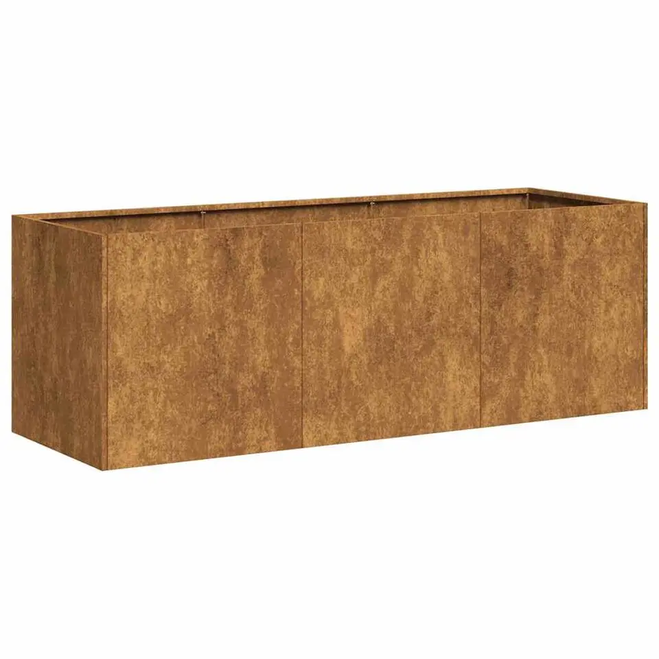 vidaXL - Plantenbak - Bruin - Weervast staal - 120 x 40 x 40 cm