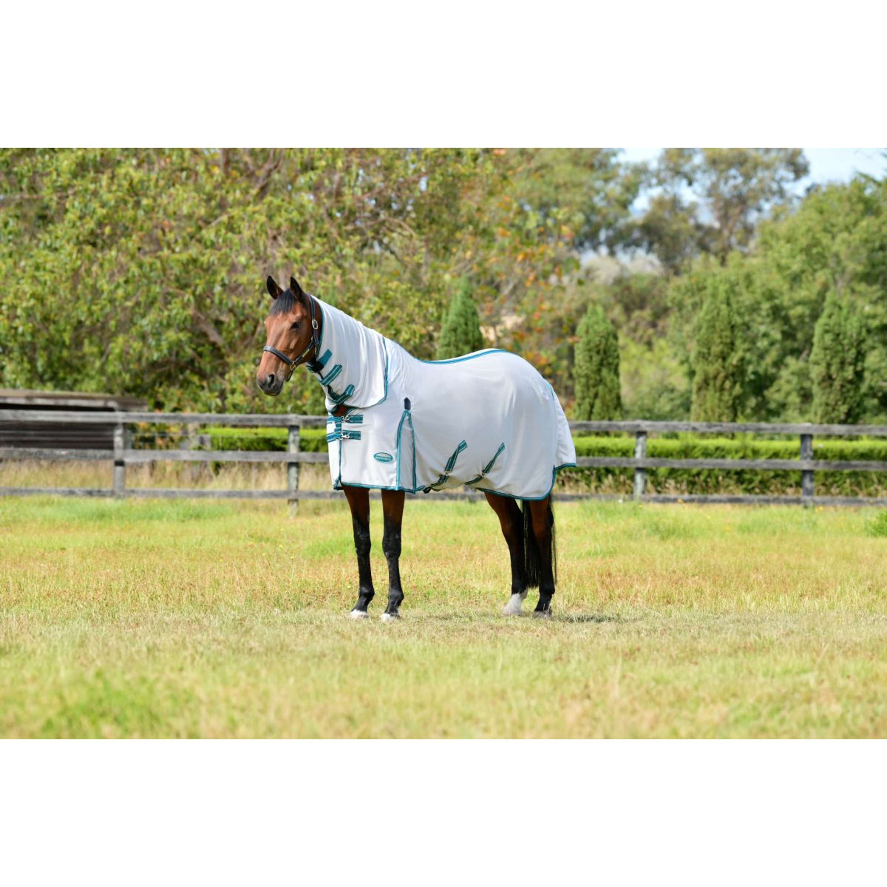 WeatherBeeta Vliegendeken ComFiTec Zephyr Plus Mesh Combo Neck Silver/