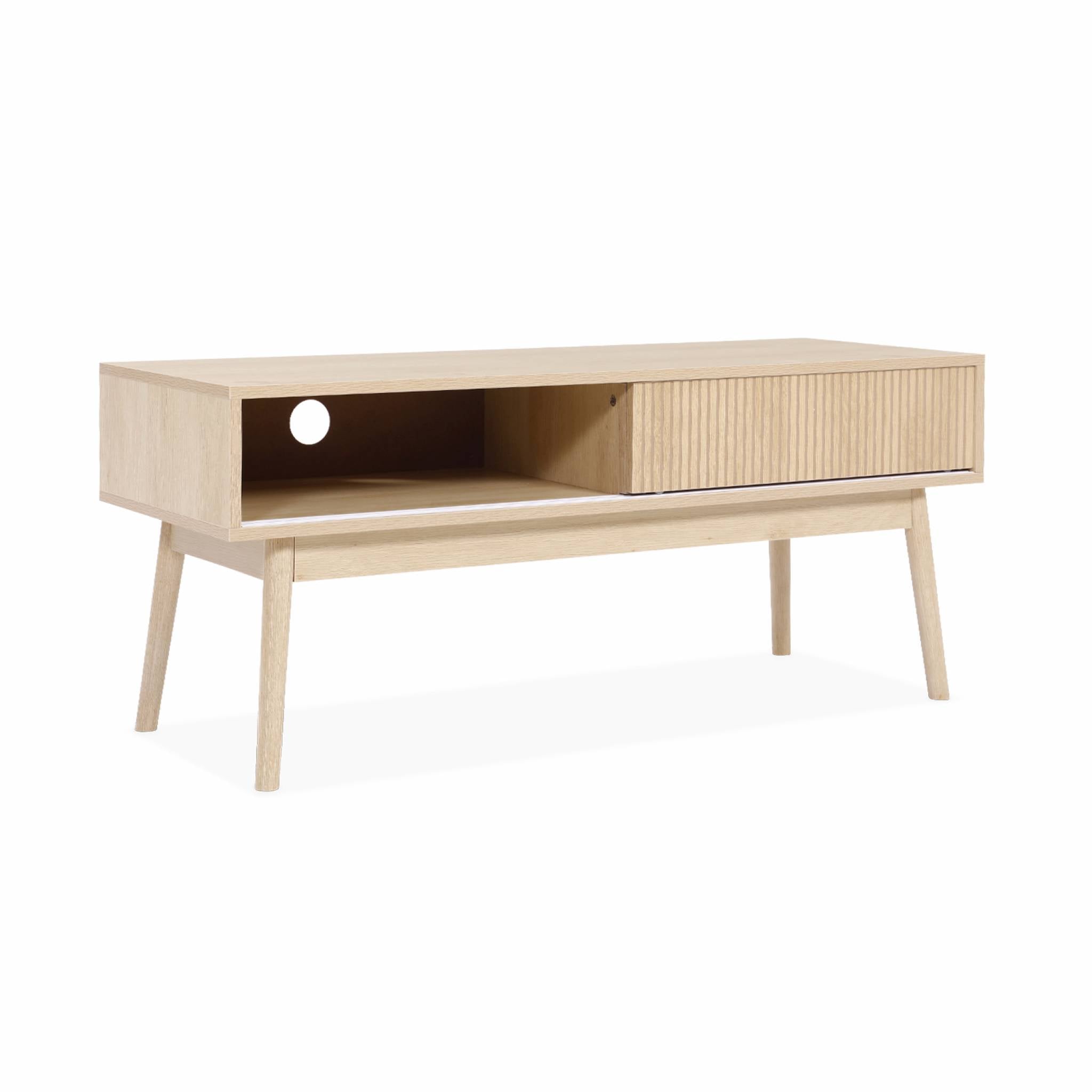 sweeek - TV meubel met 2 schuifdeurtjes - Linear