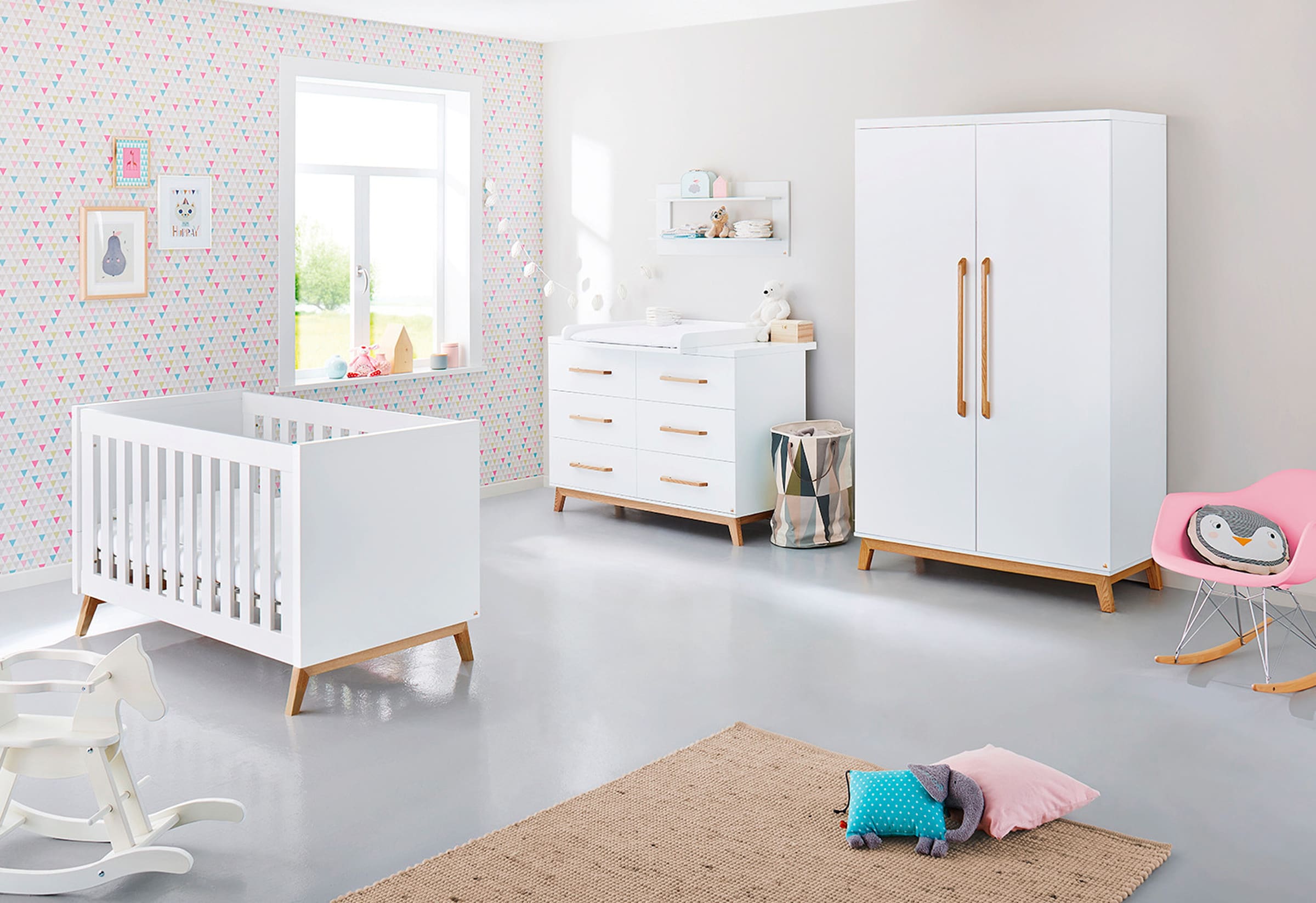 Pinolino 3-tlg. Babyzimmer Riva extrabreit