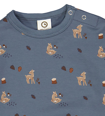 M?Slå Sweatshirt - Deer - Stormy Blue/Shade/Bark