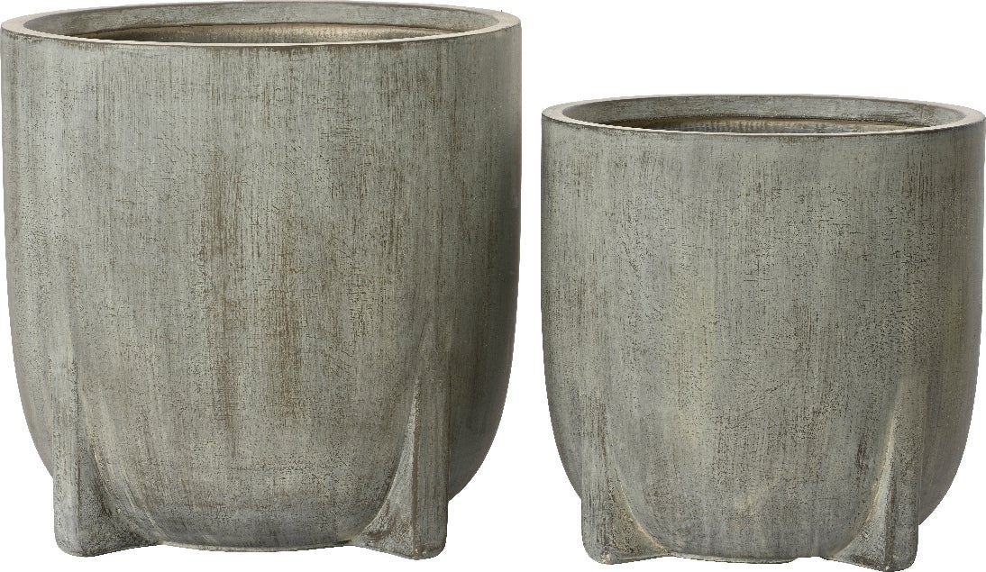 Decoris bloempot Aria grijs D 46 H 45 cm