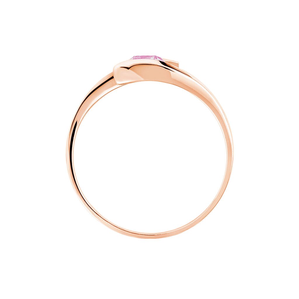 Bague Tiphaine Or Rose Saphir