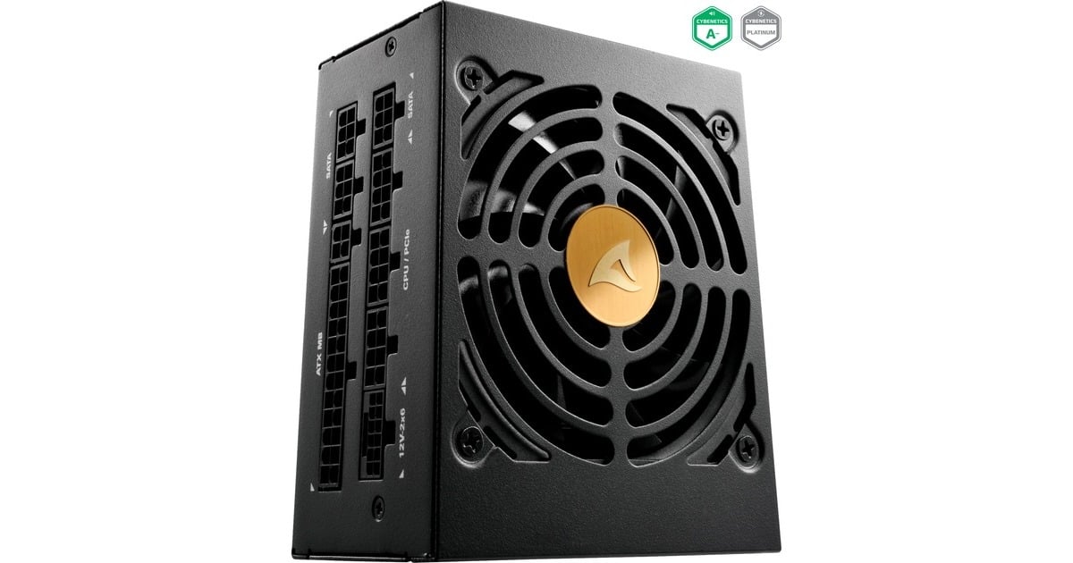 SharkoonRebel P20 SFX modulaire 750 watt voeding   (Zwart, 1x 12V-2x6, 2x PCIe)