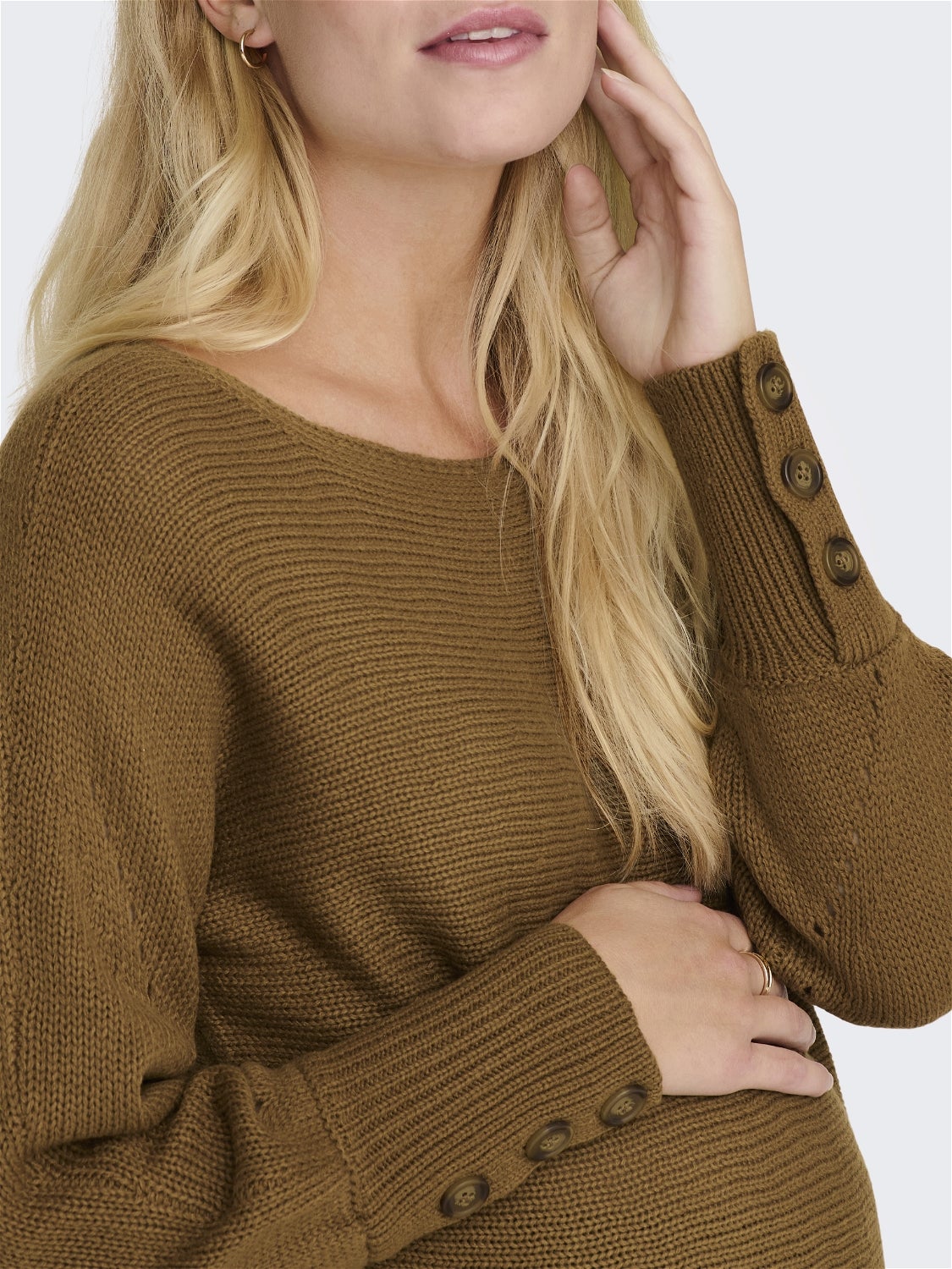OLMNICOYA Strickpullover Rubber
