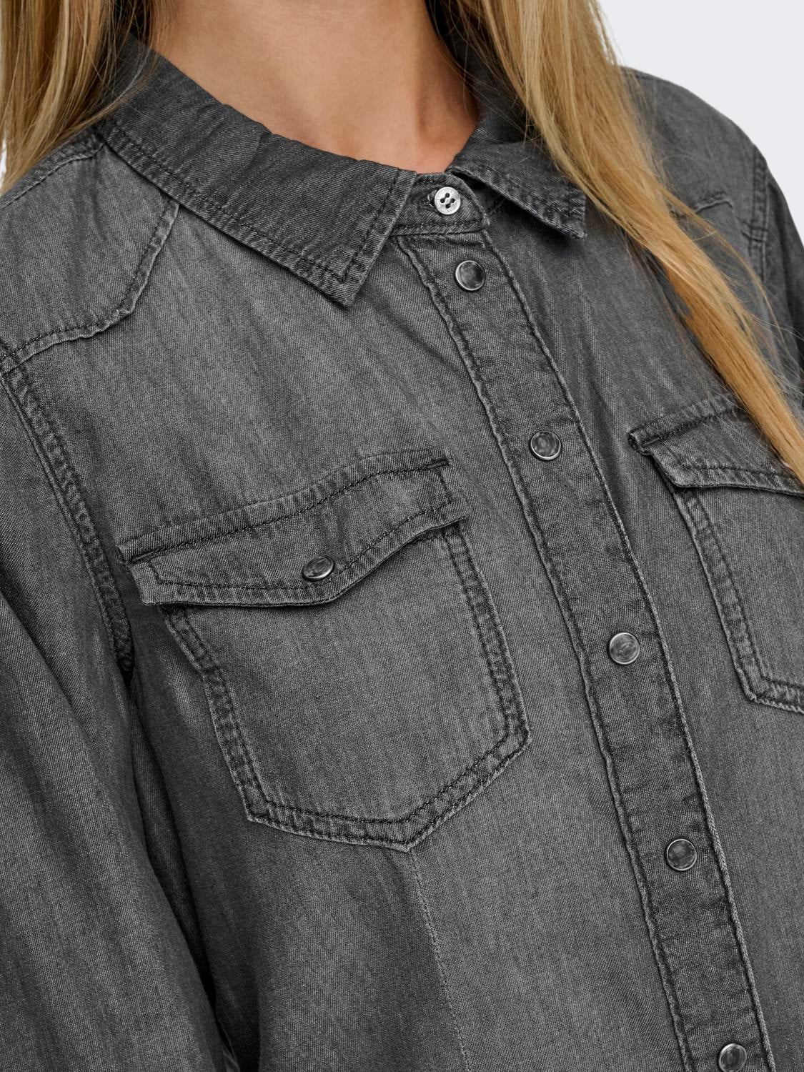 ONLALEXA Jeanshemd Medium Grey Denim