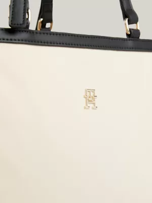 Bolsa tote Essential Contrast TH com monograma