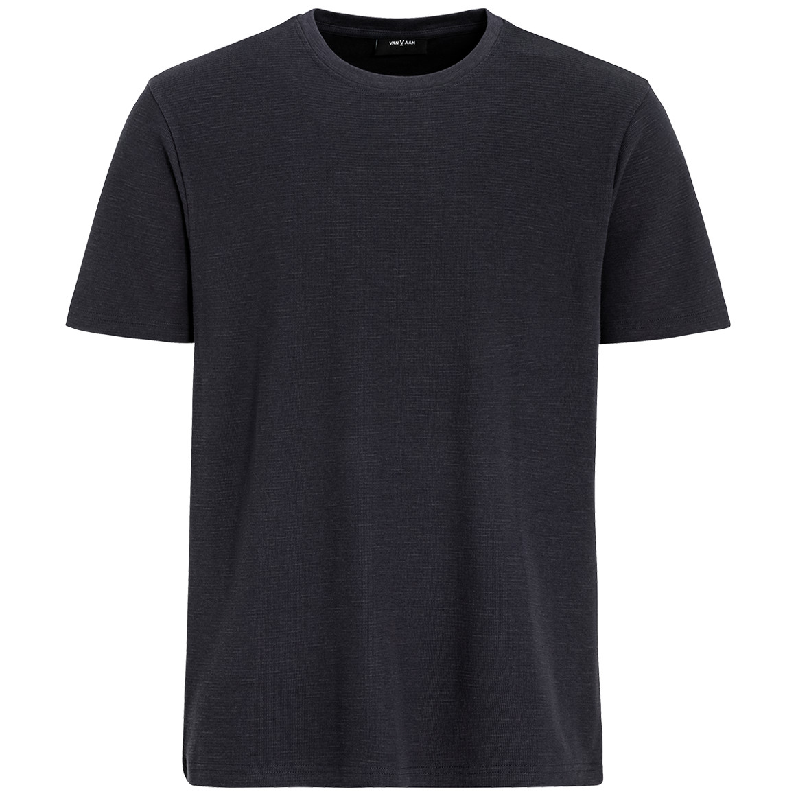 VanVaan Herren T-Shirt aus strukturiertem Material dunkelblau