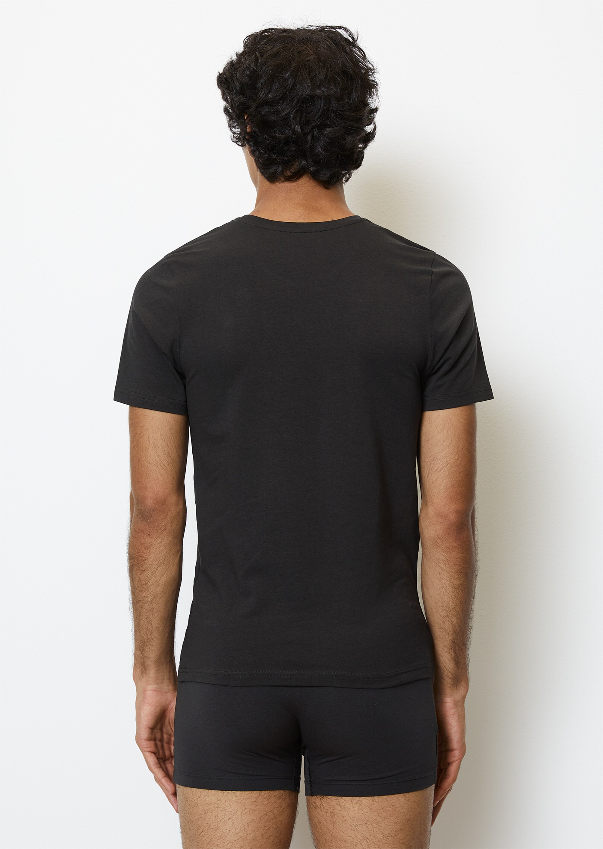 Lounge-T-Shirt mit Rundhalsausschnitt im 2er Set