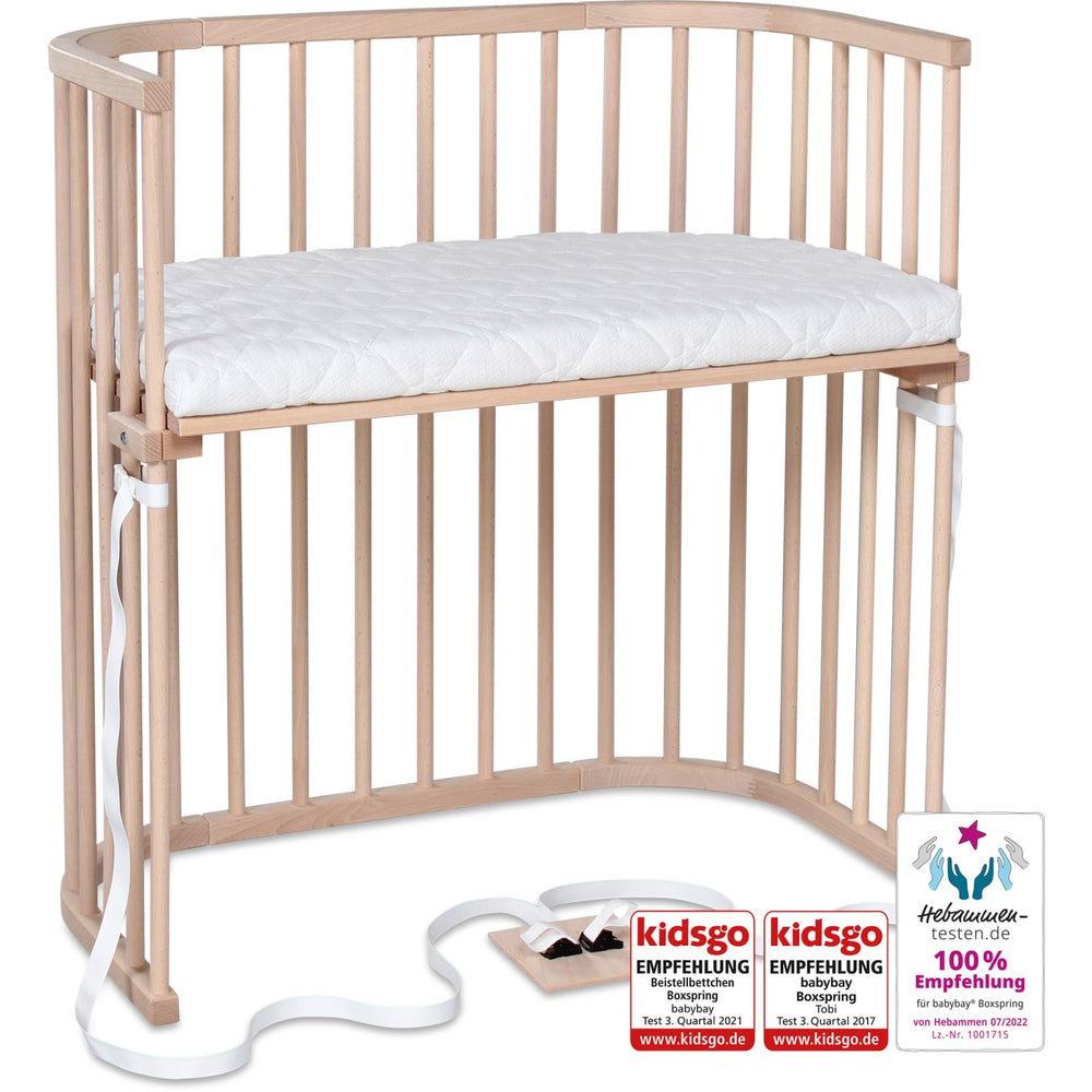 Køb babybay® Bedside Crib Natural Ubehandlet Boxspring Co-Sleeper Babyseng