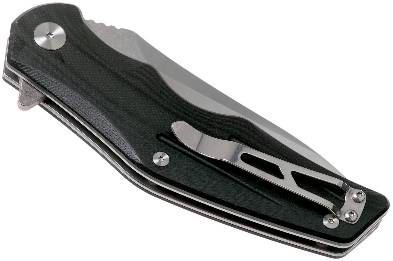 QSP Knife Pangolin QS105-A Black G10 zakmes