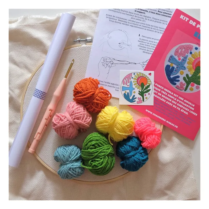 Chaumière Oiseau Kit DIY Punch needle Eden