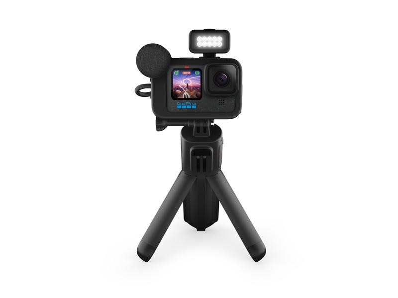 GoPro Actionkamera HERO12 Black Creator Edition Ultimative Action-Kamera mit Stativ und Zubehör