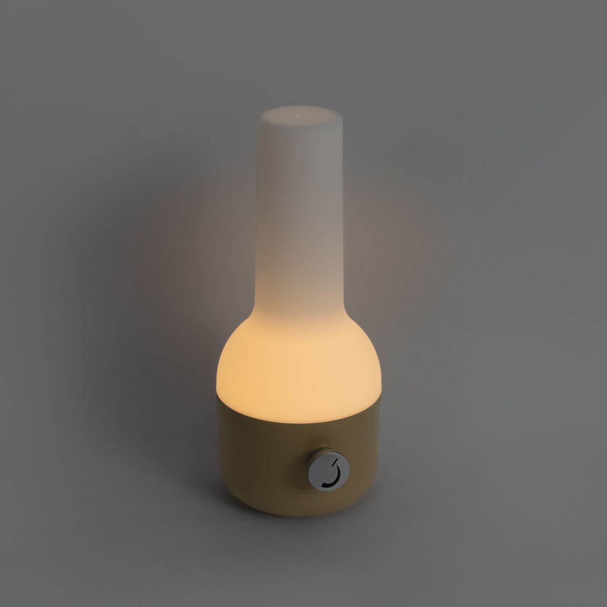 Set van 2 buiten tafellampen goud met wit incl. LED oplaadbaar - Haard