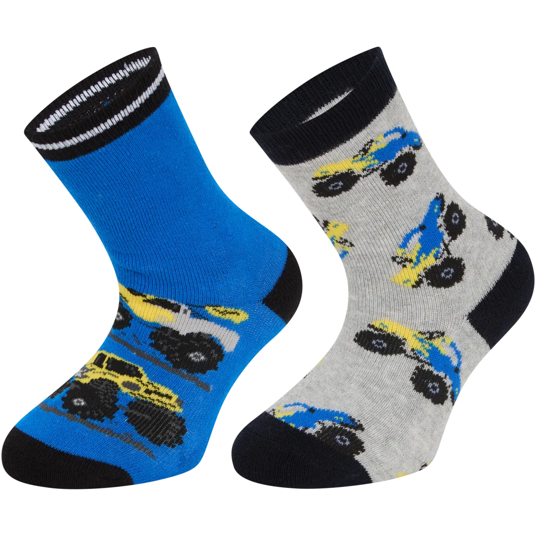 Anti-slip badstof sokken Maten 23 - 34 | 2 paar | diverse varianten