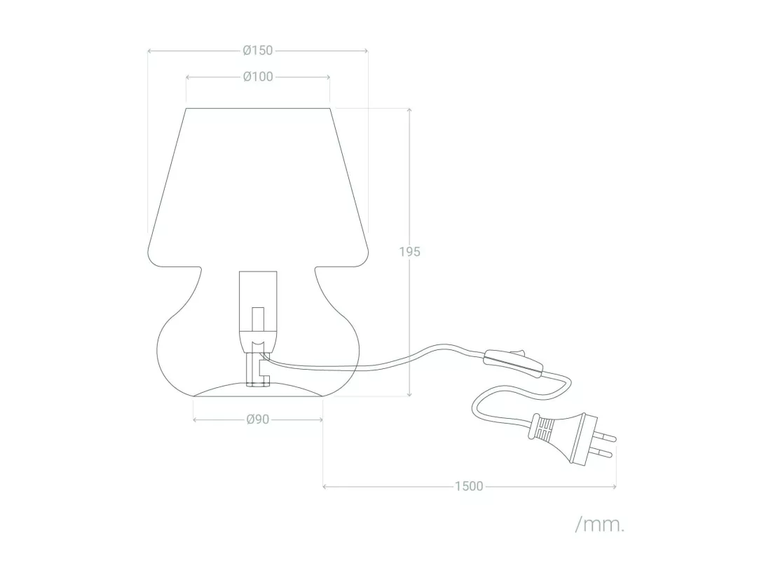 Lampe à Poser Verre Batlló Multicolore
