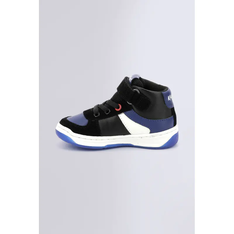 KICKALIEN NOIR BLEU BLANC SNEAKERS HAUTES Synthétique Garçon