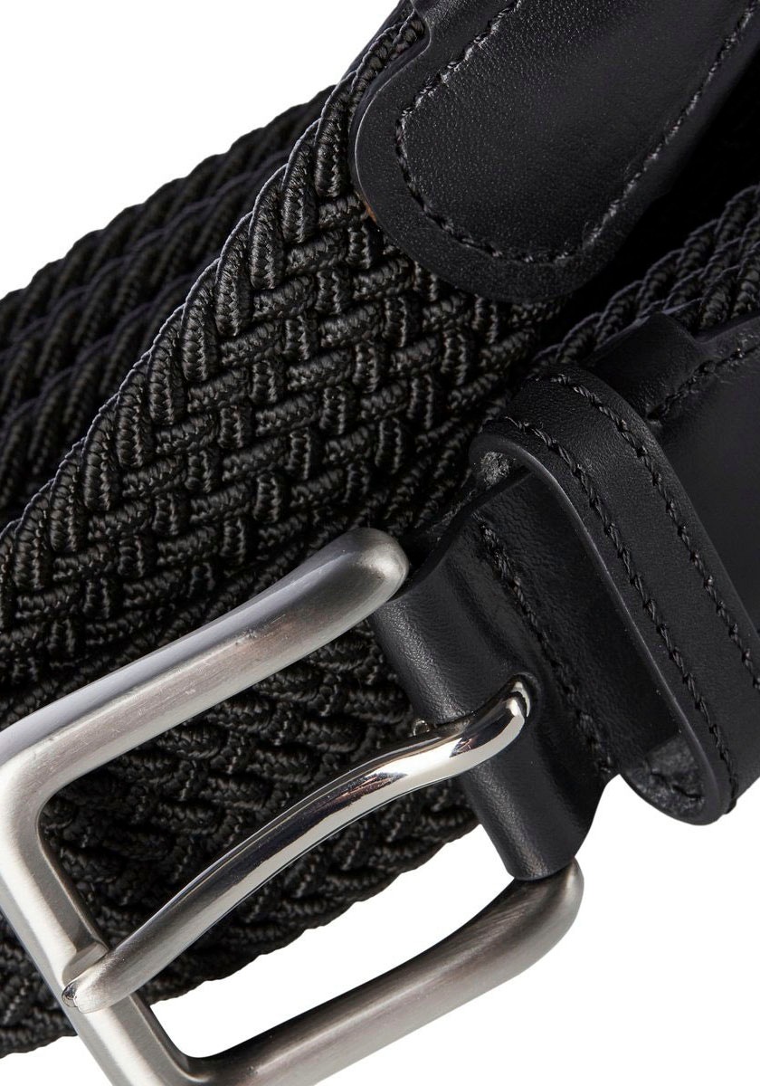 Jack & Jones Stretchgürtel »JACSPRING WOVEN BELT NOOS«, mit silberfarbener Schliesse