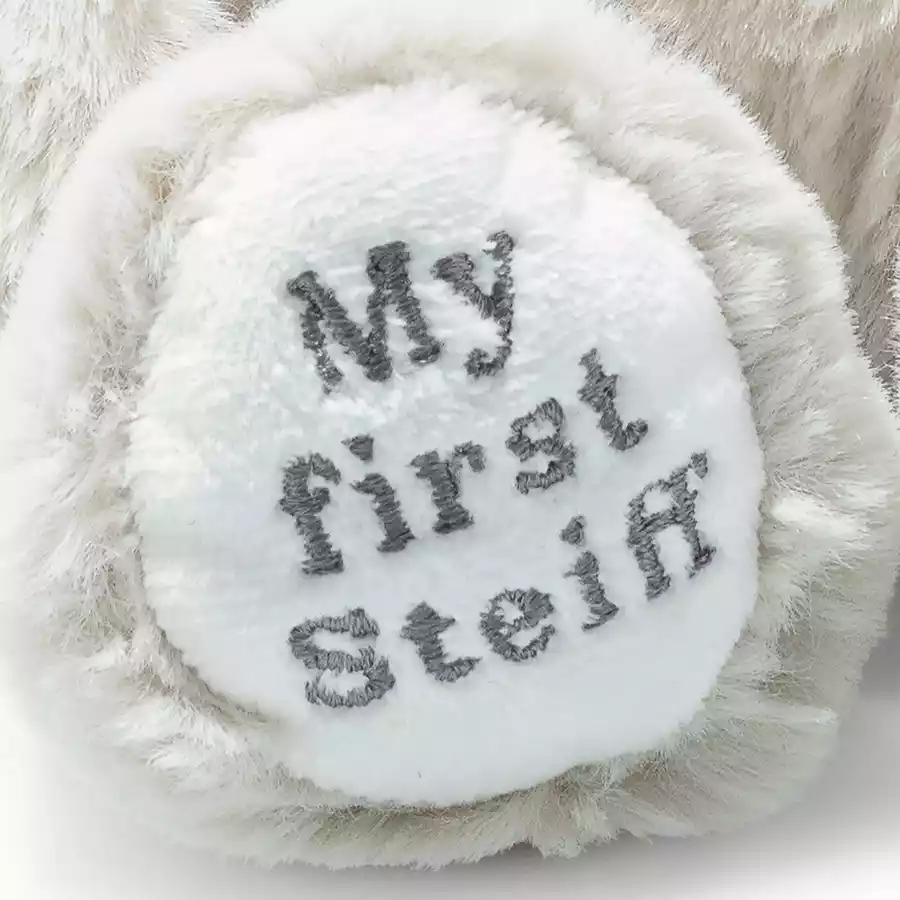 Steiff Spieluhr Hoppie Hase My first hellgrau, 26 cm