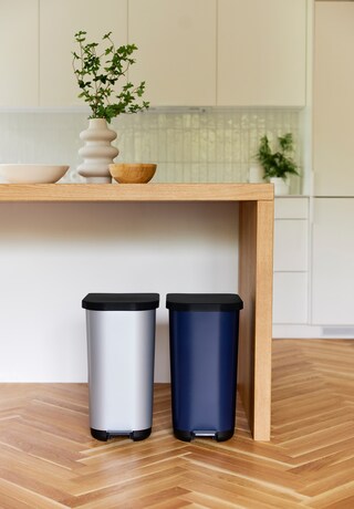 rotho Treteimer RIBO 35 Liter IML Midnight Blue