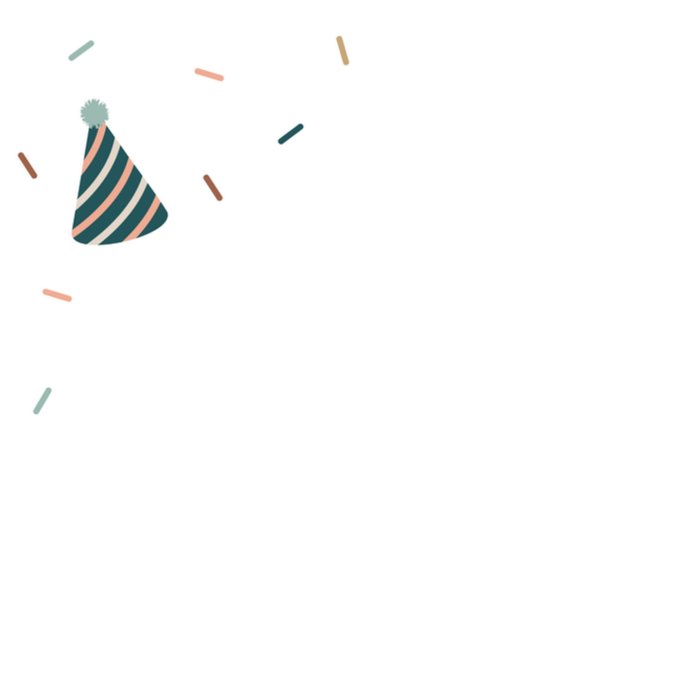 Papercute | Verjaardagskaart | Feestmuts | Aanpasbare naam