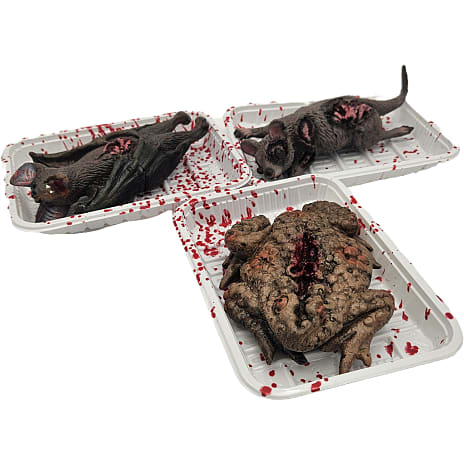 Halloween døde dyr H: 18,5 x B: 13,5 cm - flere varianter - assorteret