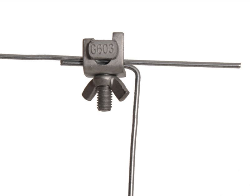 Gallagher - Draadklem gebogen - 14.5 cm - 100 Stuks - Grijs - 16.5 cm