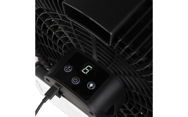 Eurom Airflow LED Cordless kabelloser Ventilator mit USB C Anschluss