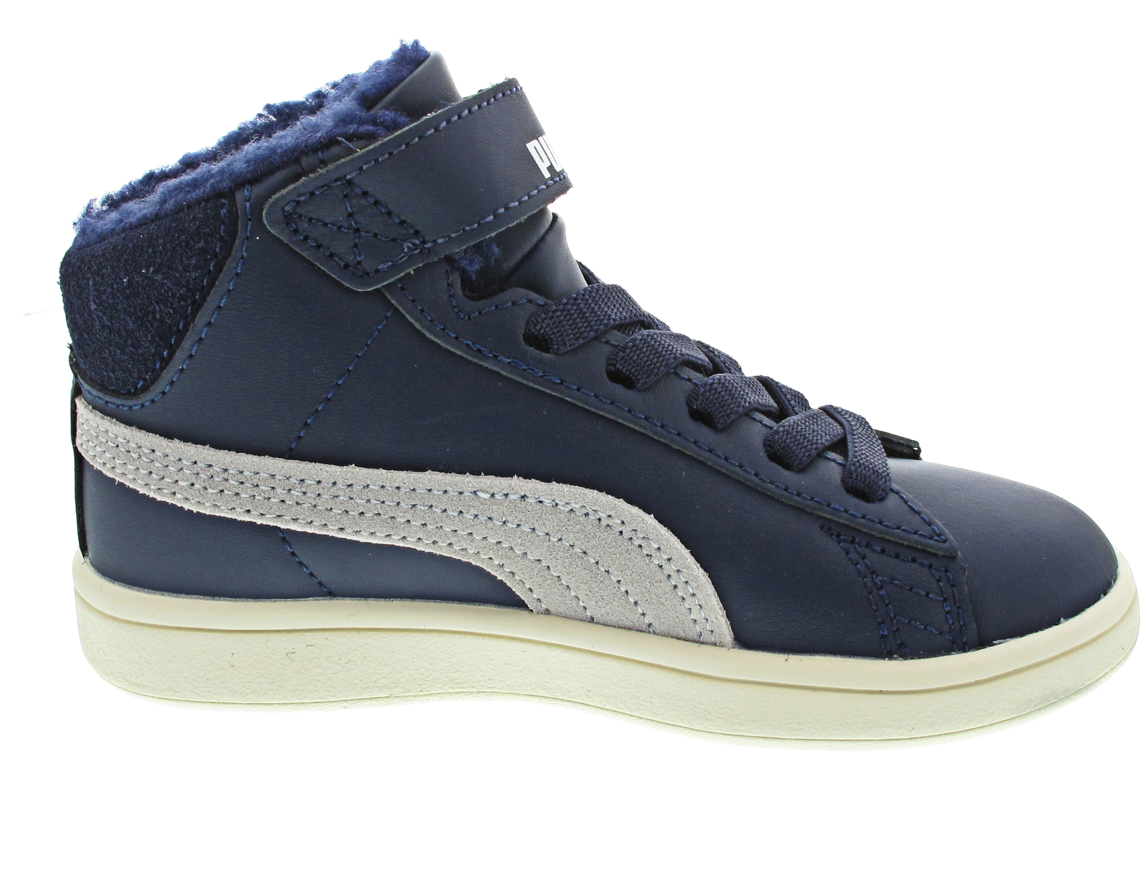 Puma Smash v2 Mid L Fur V PS Sneaker blau