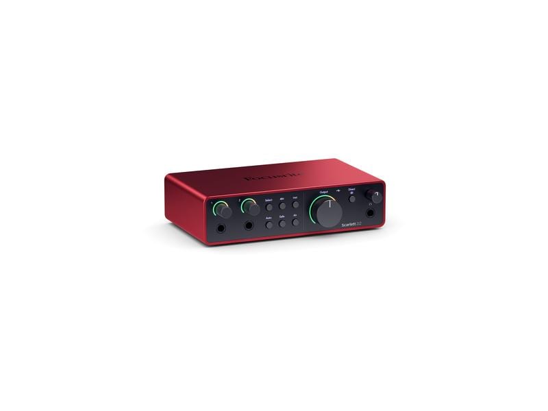 Focusrite Audio Interface Scarlett 2i2 – 4th Generation Audio-Interface mit zwei Ein- und Ausgängen in Studioqualität, neu gemastert für alle Künstler